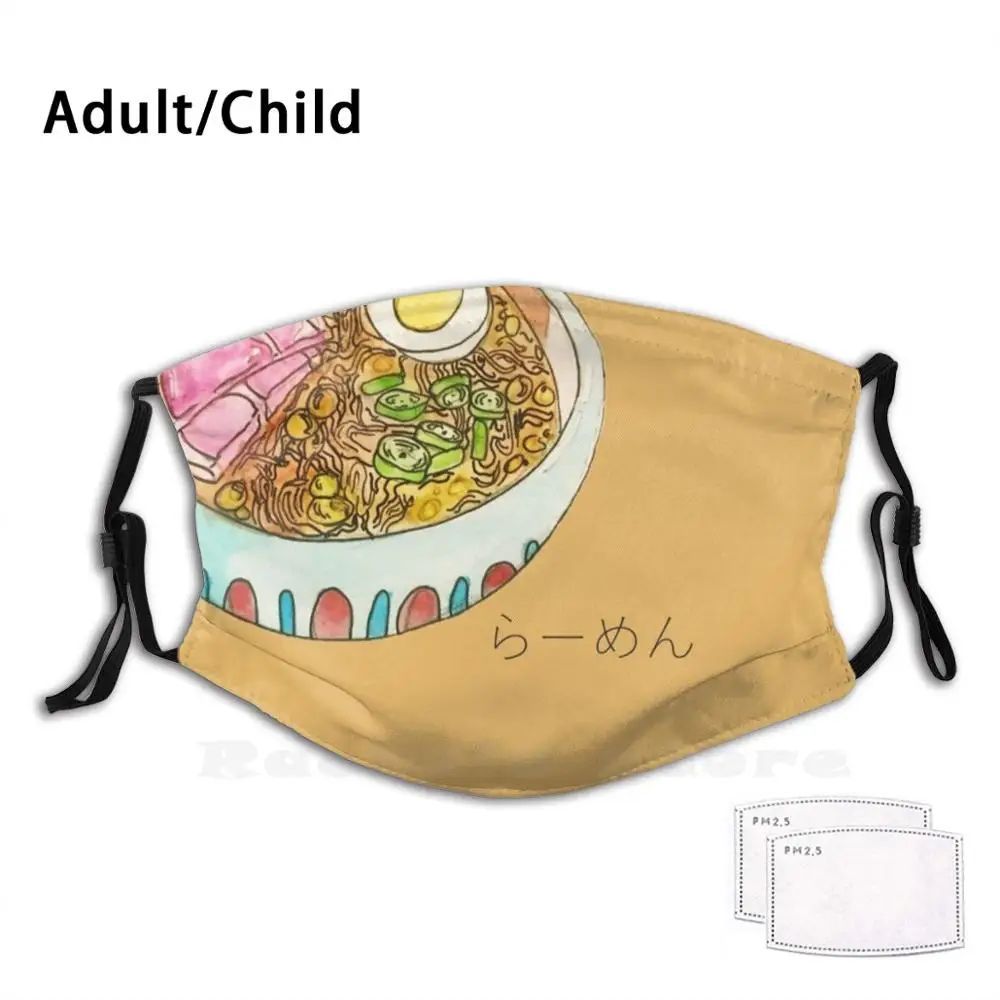 

Ponyo'S Ramen Adult Kids Anti Dust Filter Diy Mask Ramen Japan Panda Ponyo Ghibli Studio Ghibli Miyazaki Fan Art Anime Soup