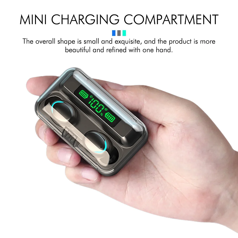 Bluetooth-наушники с микрофоном спортивные TWS сенсорным управлением беспроводные