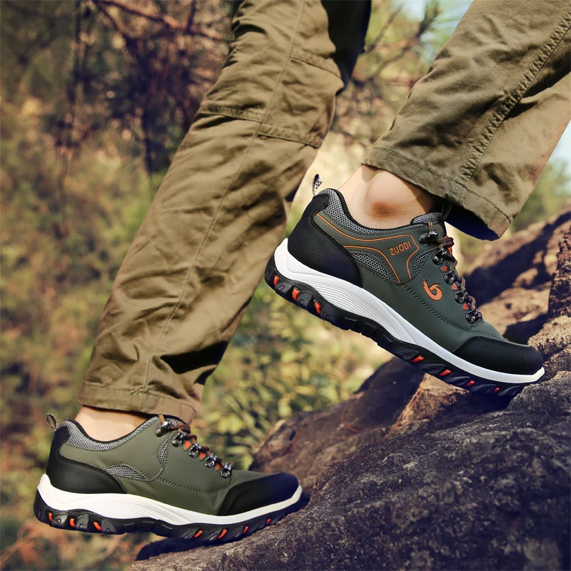 Men's Outdoor Hiking Shoes Climbing Sneakers Men Comfortable Hunting Boots Lightweigh Trekking Shoes Men botas senderismo hombre