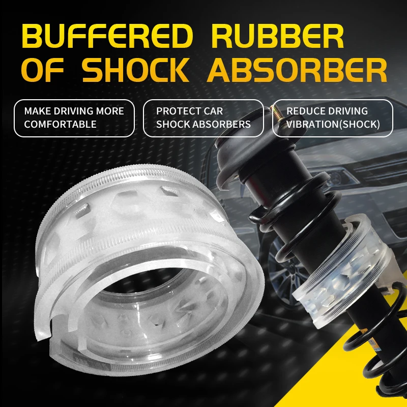 

Model F : Buffer rubber for automobile shock absorber Improved shock absorption and raise the height of the car body