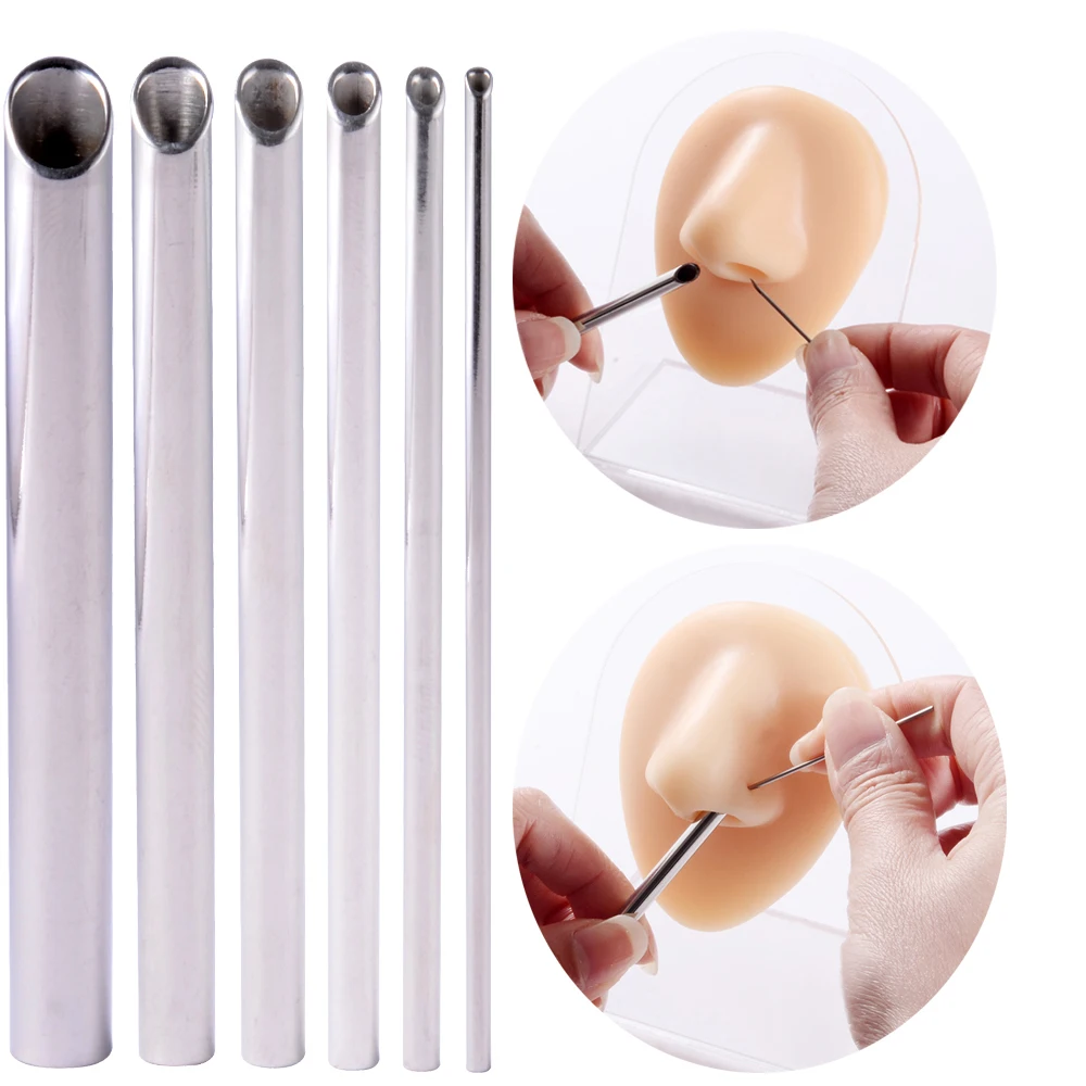 Трубка для пирсинга из нержавеющей стали приемник Ювелирное Украшение тела