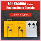 Наушники-вкладыши RMA2005, оригинальные наушники Realme Buds типа C, Классическая гарнитура 3,5 мм Realme 7 Pro X3 Q2 Pro Narzo 20 Pro 20A 10A C12 C15
