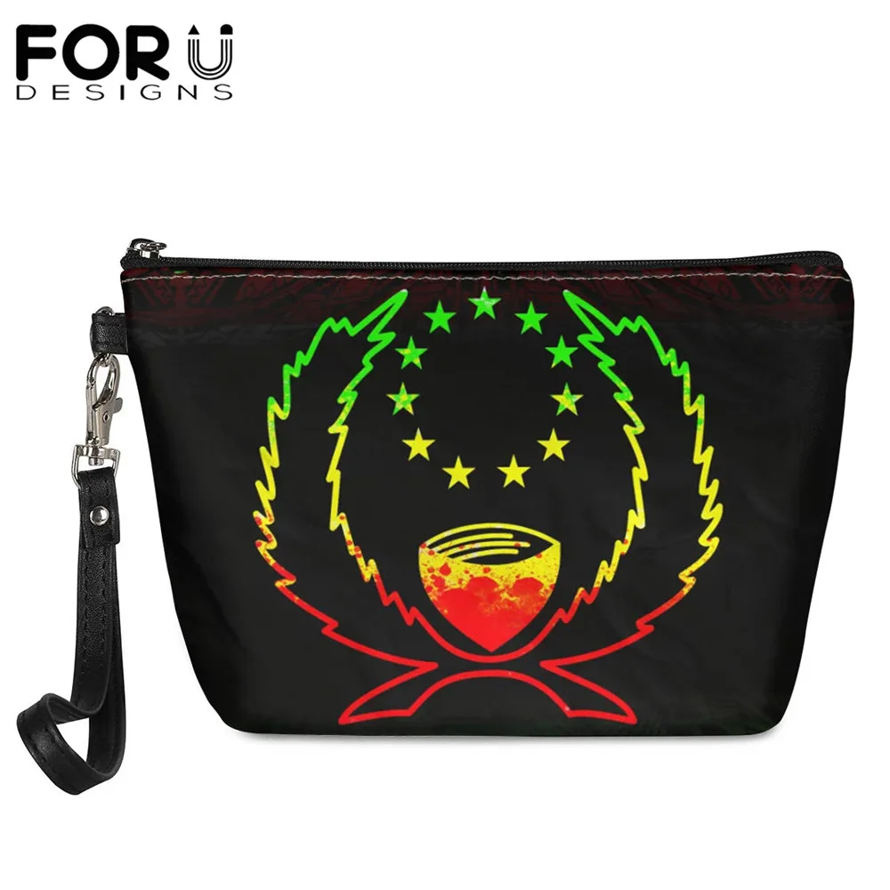 

Новинка, женская косметичка FORUDESIGNS, полинезийский понпей, родовой градиентный узор, косметичка, сумка для туалетных принадлежностей, органа...