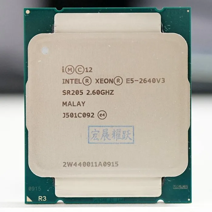 Процессор Intel Xeon E5 2640 V3 CPU 2 6G Serve LGA 2011 3 2640V3 для пк центральный процессор компьютера