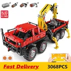 Пресс-форма для King высокотехнологичных шарнирный 8  8 внедорожный дистанционный пульт модель грузового автомобиля набор строительный блок сборка кирпичи, детям, подарок на день рождения