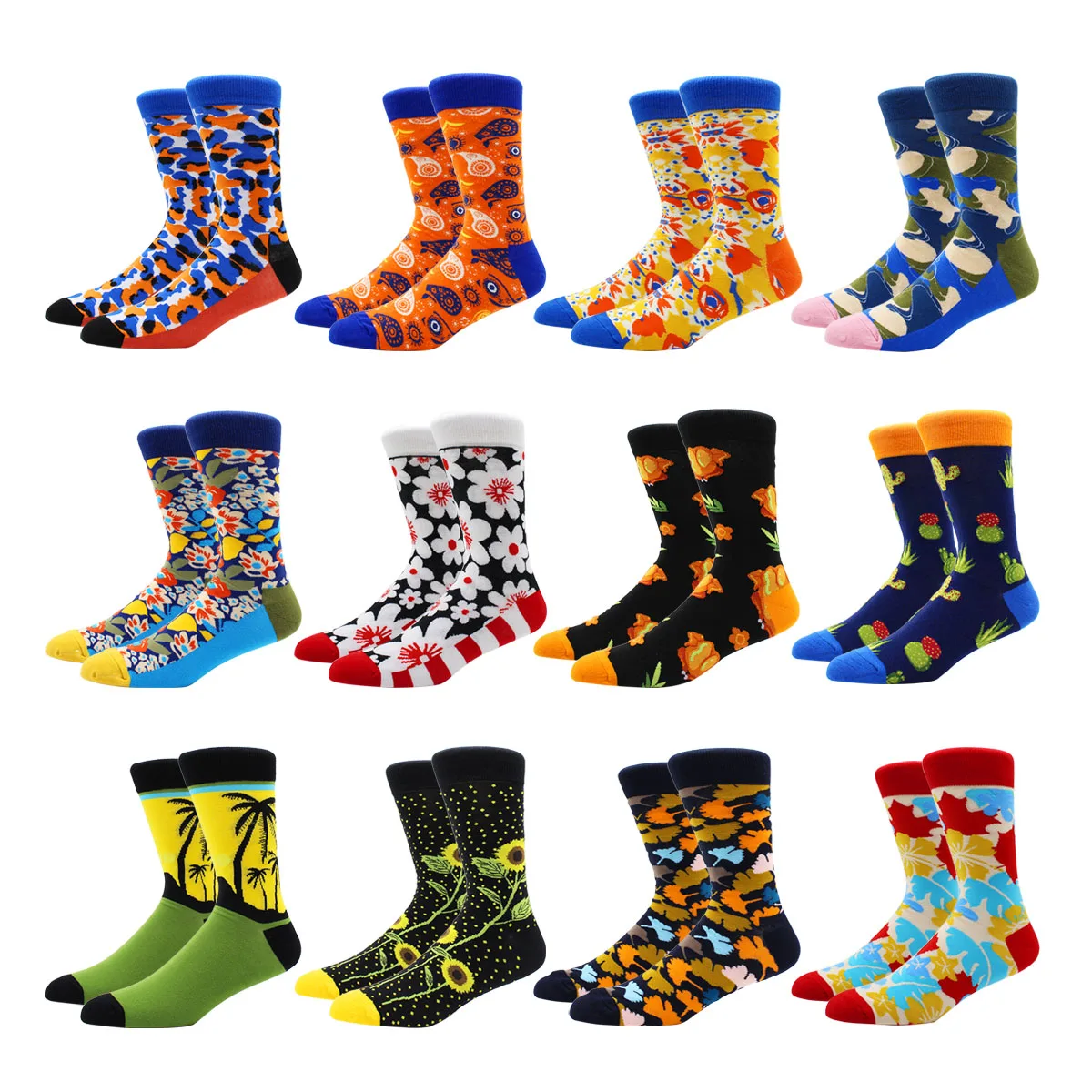 

Носки мужские зимние длинные, мягкая одежда из чесаного хлопка, теплые цветные, для делового костюма, 6-12 пар