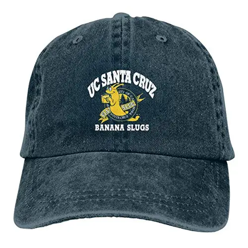 

Santa Cruz Banana Slugs Adjustable Cowboy Cap Denim Hat for Women & Men