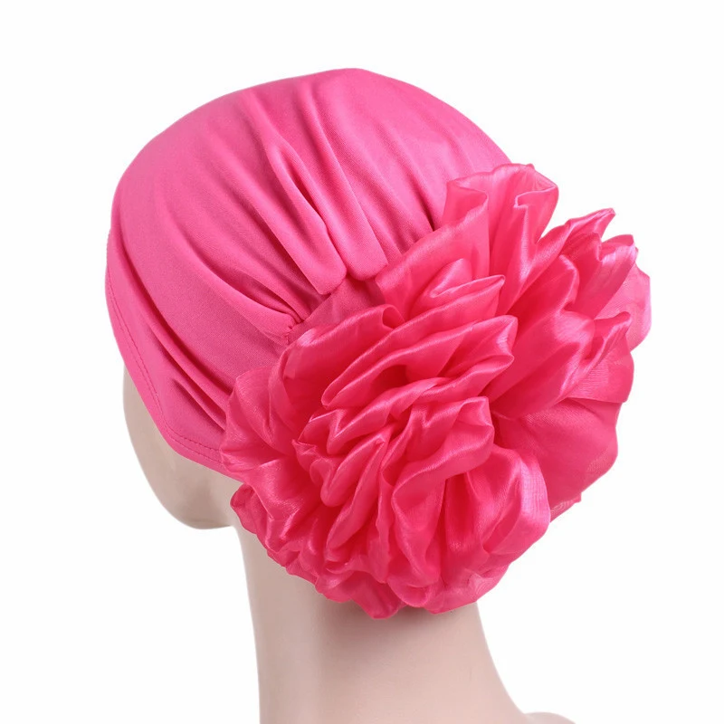 Rose Red M MISM, винтажная тюрбан для женщин, шапка s, индийская шапка, женская шапка, индийская шапка, мусульманская одноцветная шапка Хемо, шарф, теплая шапка - Цвет: Rose Red