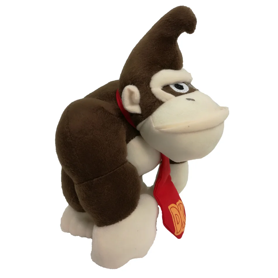 27 см Super Mario Bros Monkey Donkey Kong Мультяшные Плюшевые игрушки Аниме Peluche мягкие куклы подарок для детей