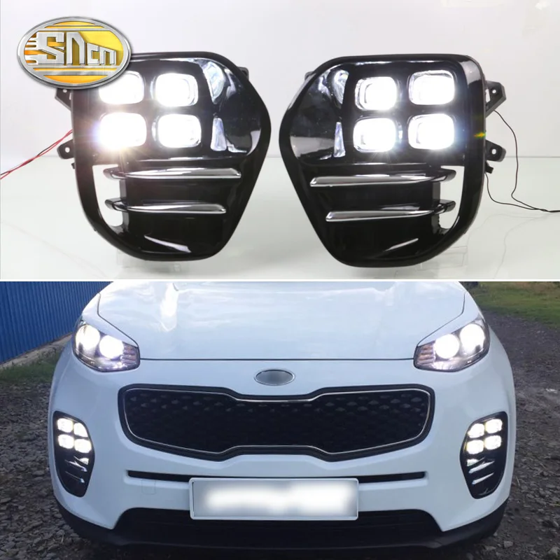 Для Kia Sportage KX5 2016 2017 2018 Plug and Play автомобиля 12V DRL Водонепроницаемый Светодиодный