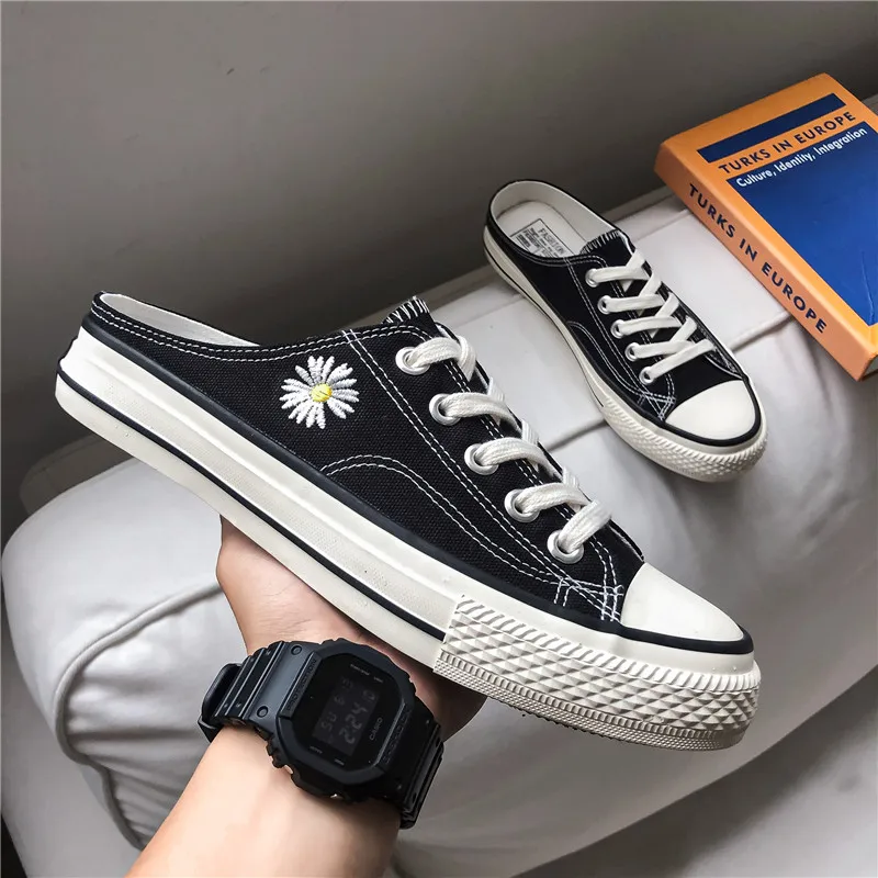 Летняя обувь Мужские сандалии Пляжные шлепанцы без шнуровки кроссовки Модные