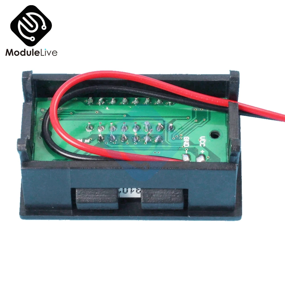 Красный Вольтметр DC 12 В|voltmeter leads|voltmeter ledvoltmeter digital |