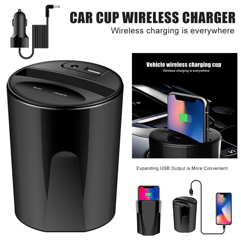 Автомобильное беспроводное зарядное устройство Подставка для зарядки с USB