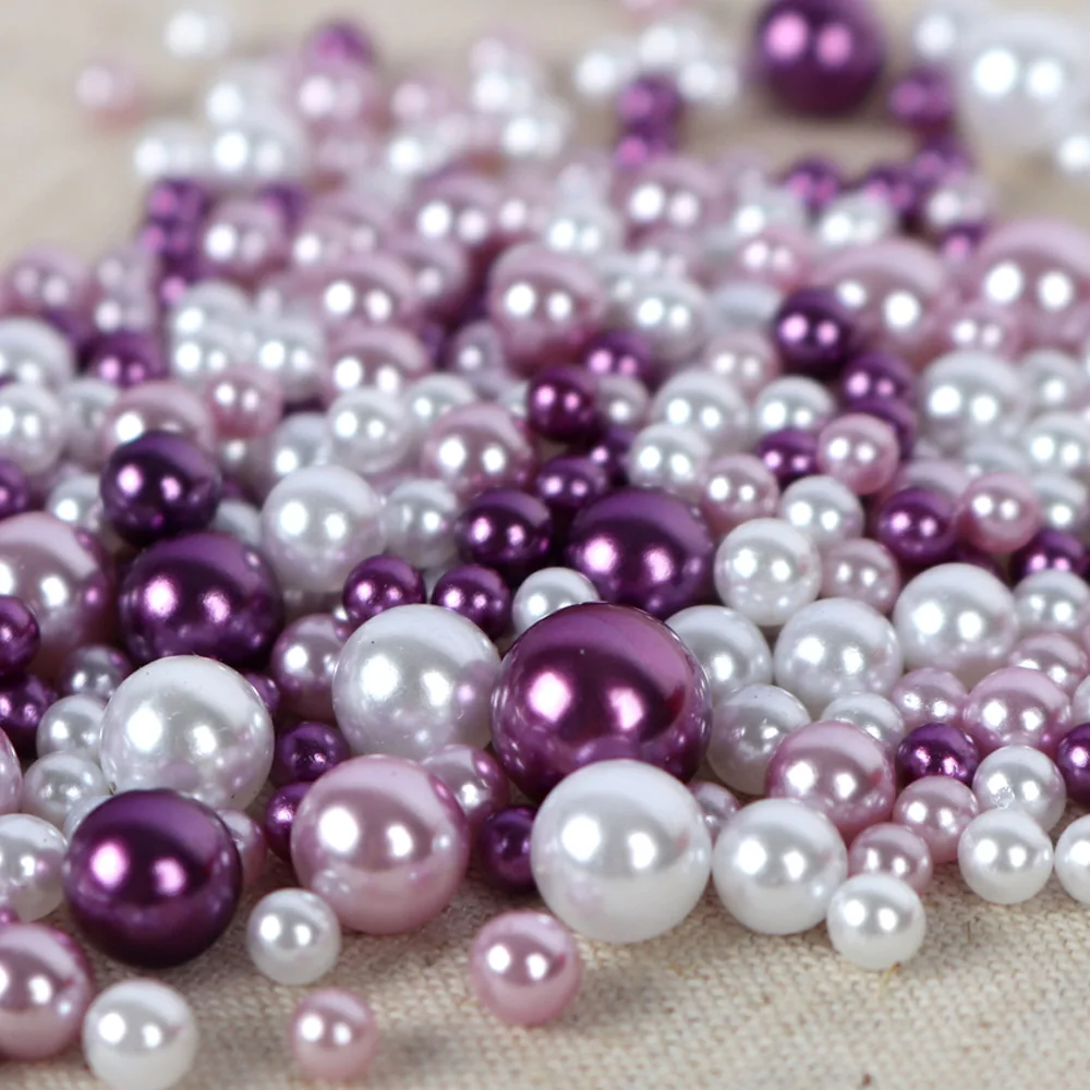 4/6/8/10mm Multi size option about 250Pcs/lot random mix color no holes Pearls Round Beads For DIY Craft Scrapbook Decoration | Дом и сад