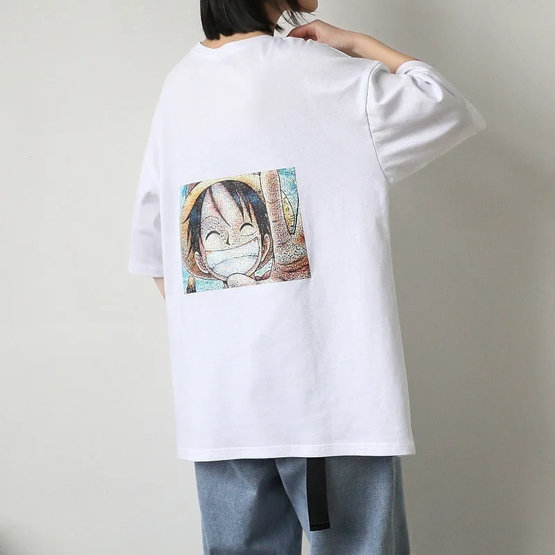 2020 летняя новая Молодежная Футболка с принтом большого размера коротким рукавом