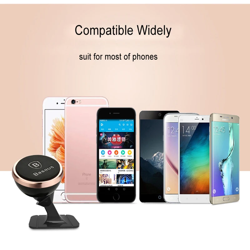Baseus Universal Car Phone Holder 360 Degree GPS Magnetic Mobile For iPhone X Samsung Galaxy S9 Magnet holder stand | Мобильные