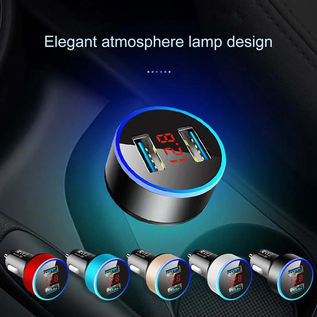 

Автомобильное зарядное устройство с светодиодный USB-портами, а, 12 В