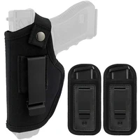 iwbowb concealed carry holster universal belt holster for leftright hand with 2 magazine pouch fits sw mp shield glock 17 19