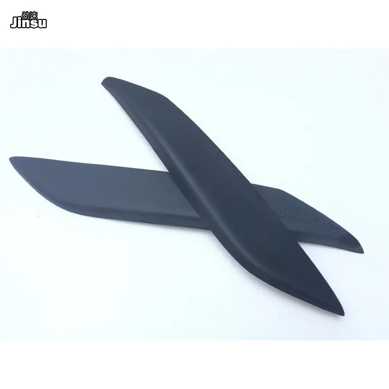 Волокно стекло матовый черный праймер фары Брови Веки автомобильные наклейки