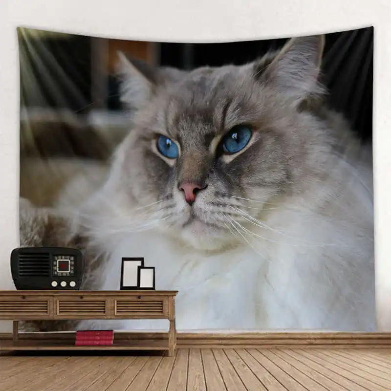 

Tapestry Cat Bohemian Wall Hanging Dream Hanging Cloth Mandala Printed Tapestry Living Room Bedroom Home Decor