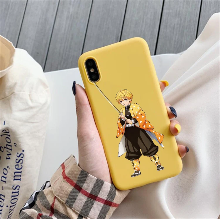 Камадо Nezuko Kimetsu без Yaiba демон убийца ТПУ, конфетный мягкий чехол для телефона для iphone 6/6s, 6 Plus/6s Plus, 7 Plus/8, XS XM X 11 pro