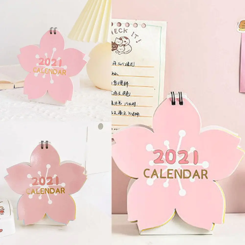 

2021 Cartoon Animal Unicorn Desktop Calendar Blossoms Table Calendar Kawaii Agenda School Calendar NEW Planner Schedule E1O8