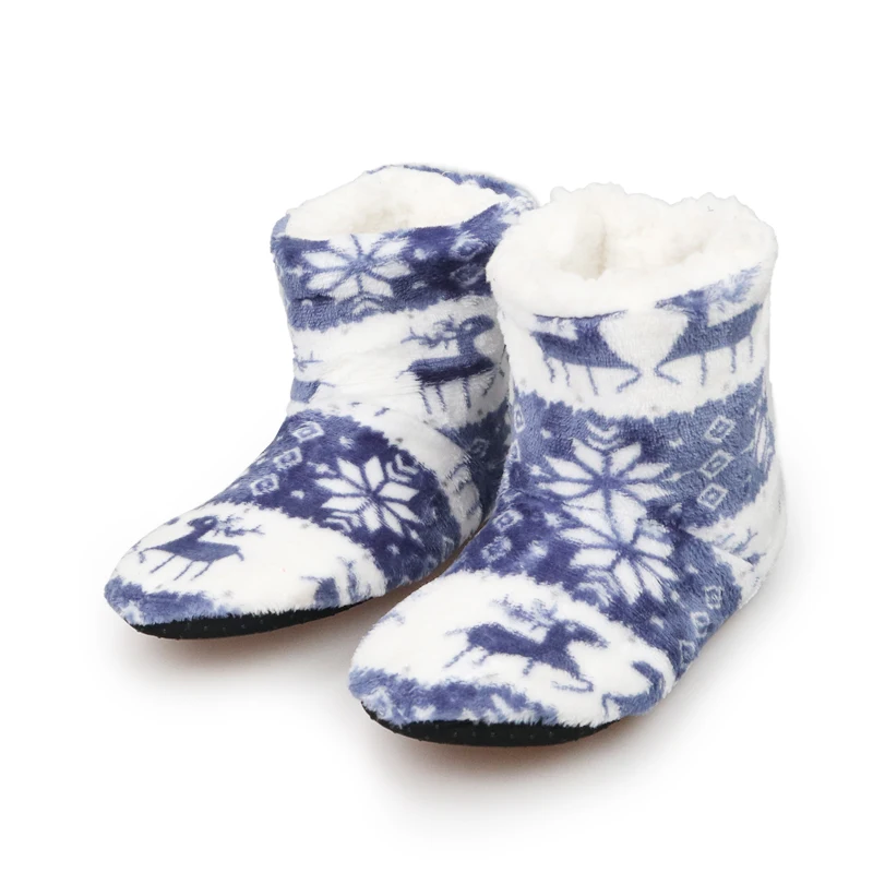 

Winter Fur Slippers Women Warm House Slippers Plush Flip Flops Christmas Cotton Indoor Home Shoes Floor Shoes Claquette Fourrure