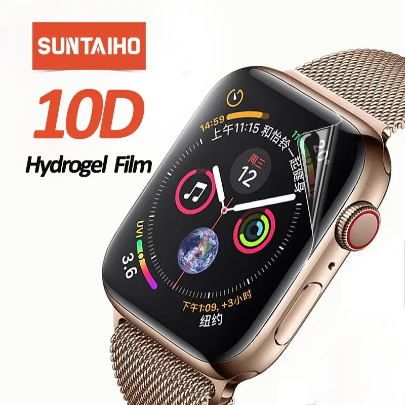 Закаленное стекло Suntaiho с закругленными краями для Apple Watch Series 3 2 1 38 мм 42 HD защитная