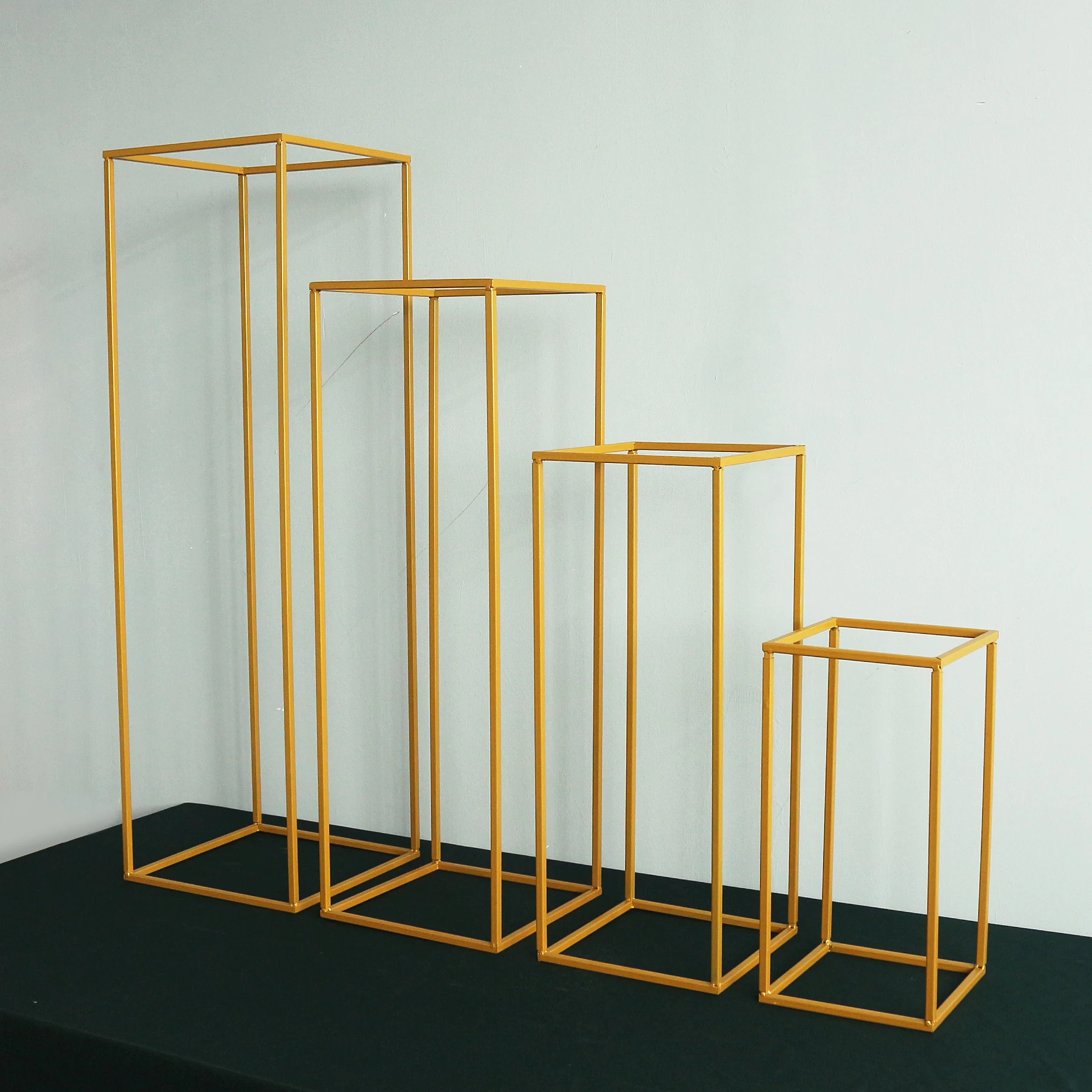 

Metal Flower Stand Wedding Centerpiece Geometric Rectangular Frame Party backdrop Road lead Home Decoration DIY Wedding