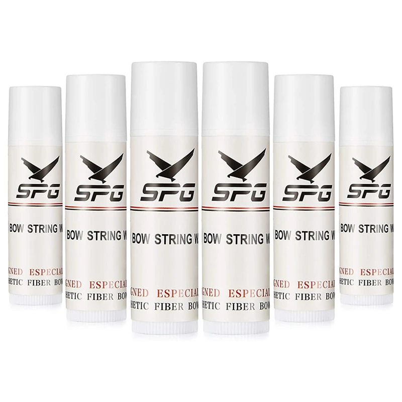 

SPG 6 Pcs Bow String Wax String Protective Wax Archery Recurve Compound Bow Outdoor String Rail Lube Archery Supplies