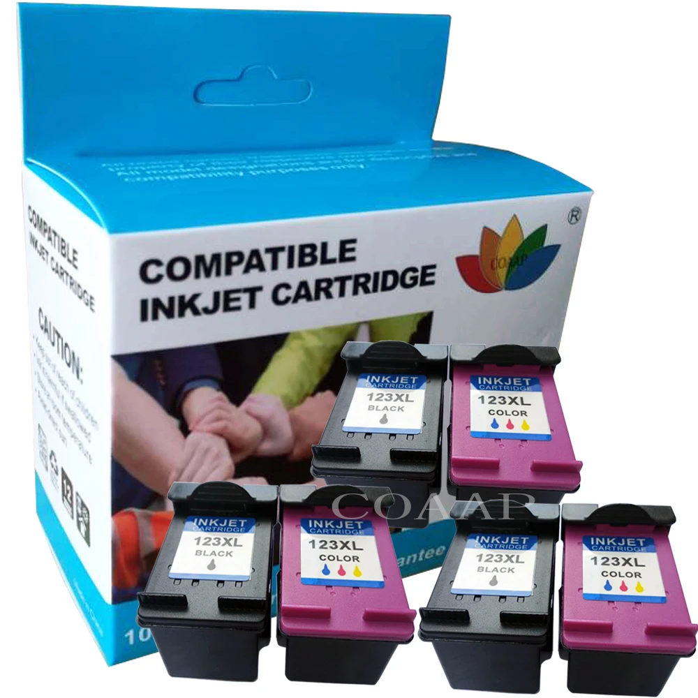 123xl ink cartridges refilled for hp123 deskjet 1110 1111 1112 2130 2132 3630 3632 envy 4521 4522 4513 4520 printer free global shipping