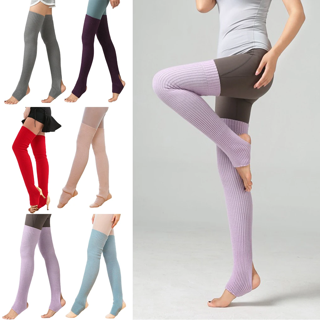 

1 Pair Women Girls Autumn Winter Leg Warmers Socks Long Footless Socks Winter Autumn Dance Ballet Stocks