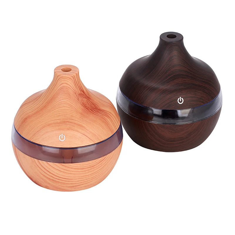 

aroma diffuser USB Humidifier 300ml Aromatherapy Essential Oil Diffuser Wood-grain Ultrasonic Aroma Mist Make With LED Light