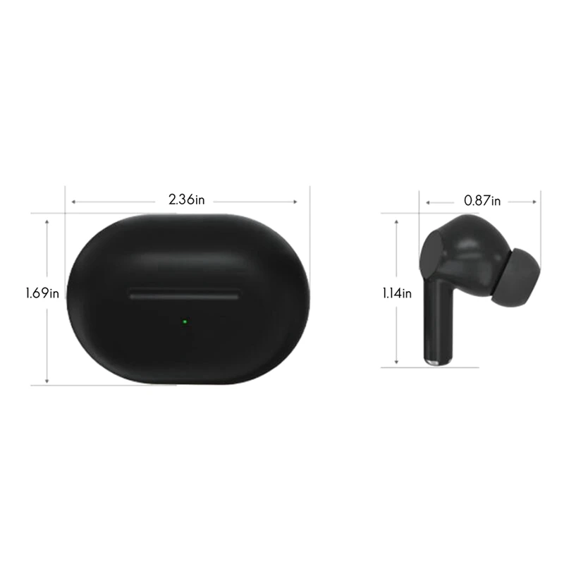 

A1 Waterproof Wireless Earbuds Bluetooth 5.0 Headphones with Hi-Fi Stereo ,IPX5 In-Ear for Sports Built-in Mic(Black)