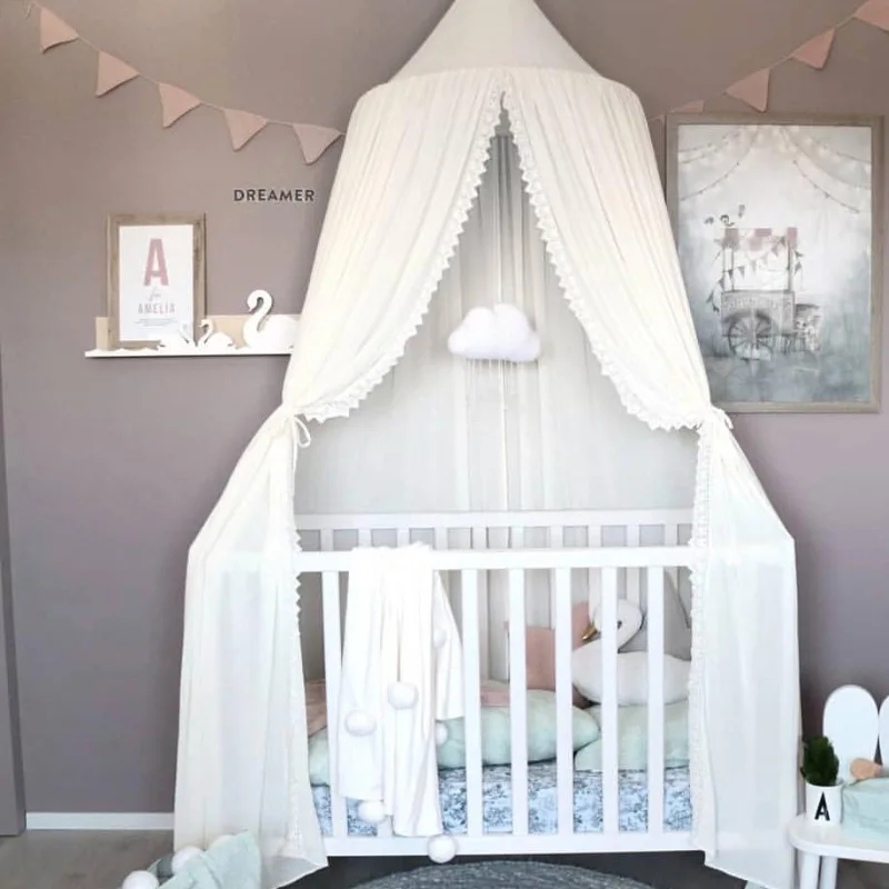 

Chiffon lace Nordic style INS 21 new children's tent simple hot sale baby mosquito net home decoration kids room decoration