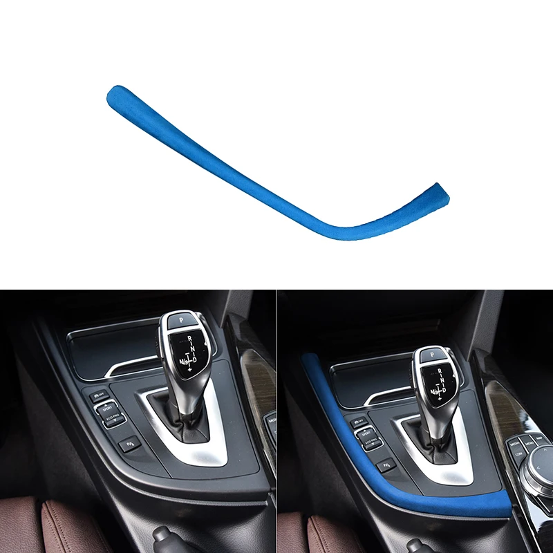 

Suede LHD Car Accessories Central Control Gear Shift Panel Strip Cover Trim for BMW F30 F31 F32 F34 F36 3gt 2013-2019