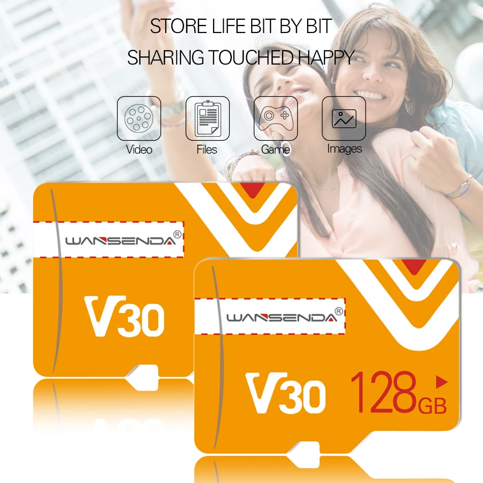 Новая карта памяти WANSENDA Micro SD 64 ГБ 32 16 8 флеш mini TF Memoia для смартфонов и планшетных