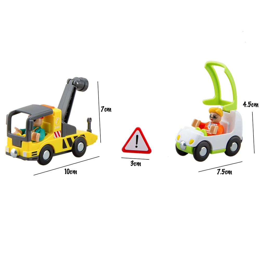 

Multifunctional Magnetic Trailer Toys Wooden Railway Accessories Train Toy Set For Kids Fit Wooden Tracks