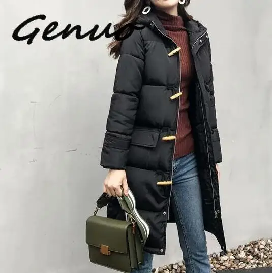 Женская зимняя куртка на пуговицах в Корейском стиле|Женские парки| |