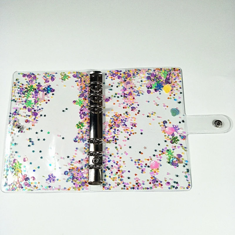 

A5 A6 Glitter Sequins Loose Leaf Binder Notebook Cover Stationery School Office