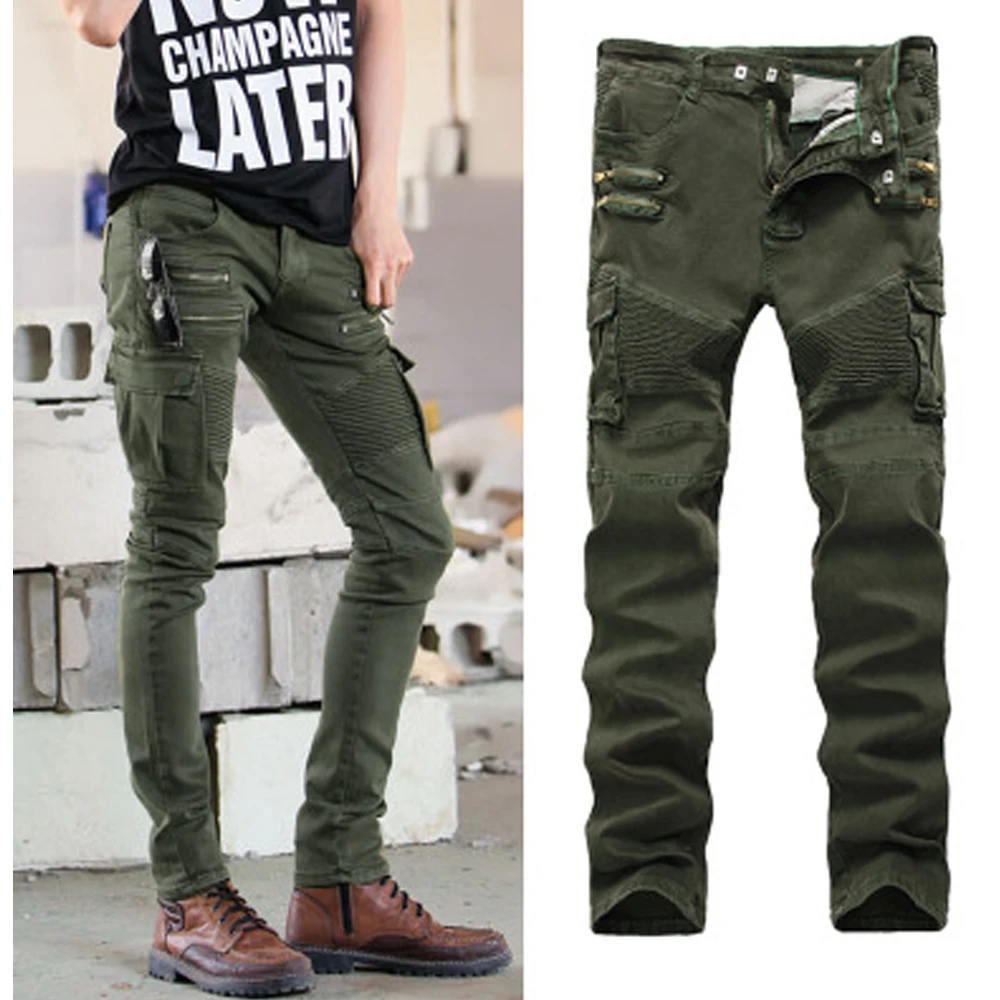 Брюки карго с карманами повседневные брюки в стиле сафари байкерские
