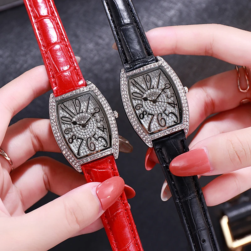 Женские модные роскошные часы с кожаным ремешком женские браслет эллипс горный