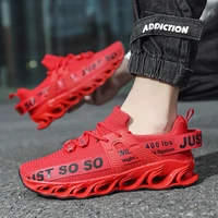 2021 red blade warrior shoes men running shoes knit sneakers men so so shoes outdoor sport breathable footwear plus size 39 46