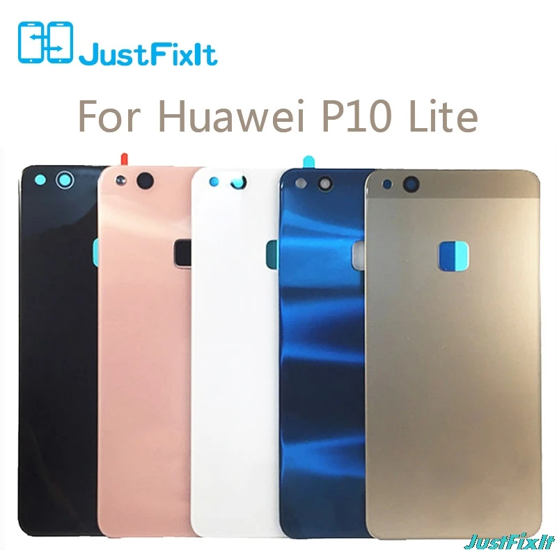Для huawei P10 Lite/Nova Lite стеклянная крышка для huawei p10lite Задняя крышка батареи корпус запасные части с клейкой наклейкой