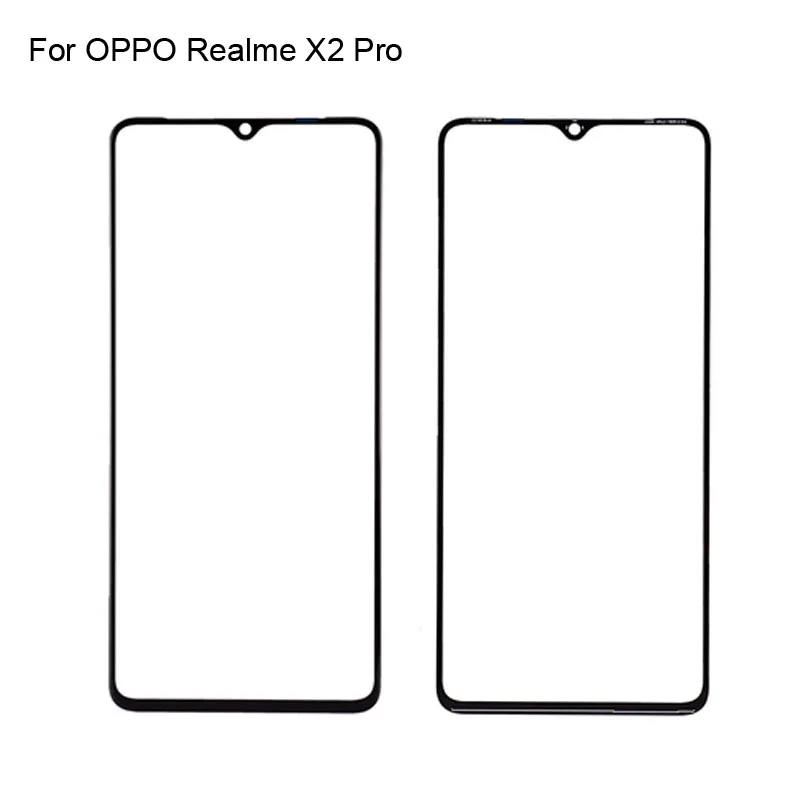 

2 шт. для OPPO Realme X2 Pro переднее ЖК-стекло объектив сенсорный экран RealmeX2 Pro Сенсорная панель внешнее стекло экрана без гибкости