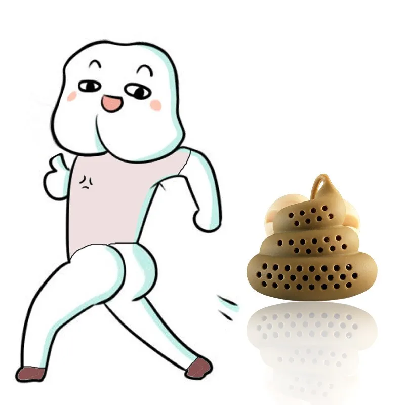 

Poo Turd Shape Silicone Tea Strainer Filter Tea Infuser Tea Filter Infuser Prank Trick Prop Tea Bag Teapots Kitchen Accessories