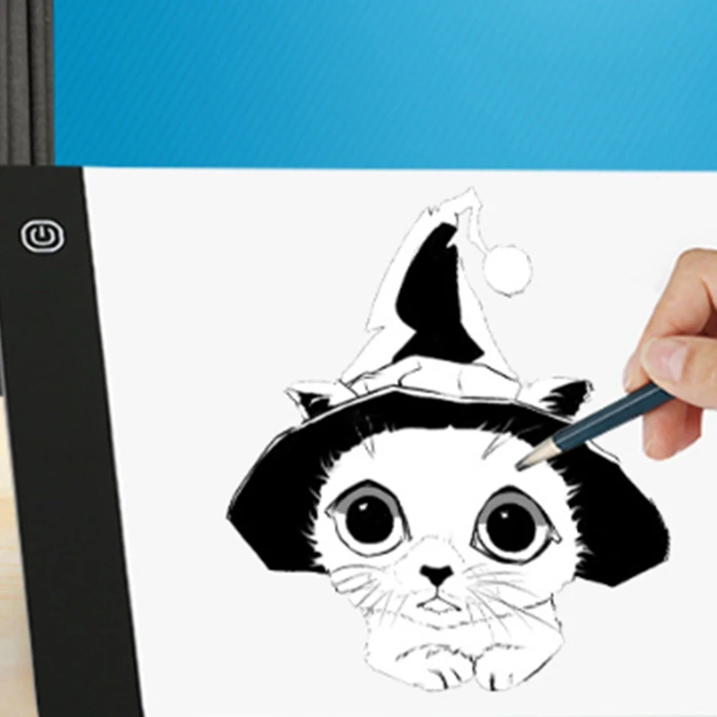 Dimmable A4 Size Led Light Pad Tablet Eye Protection Copy Board Diamond Embroidery Drawing Kids Gifts US Plug |