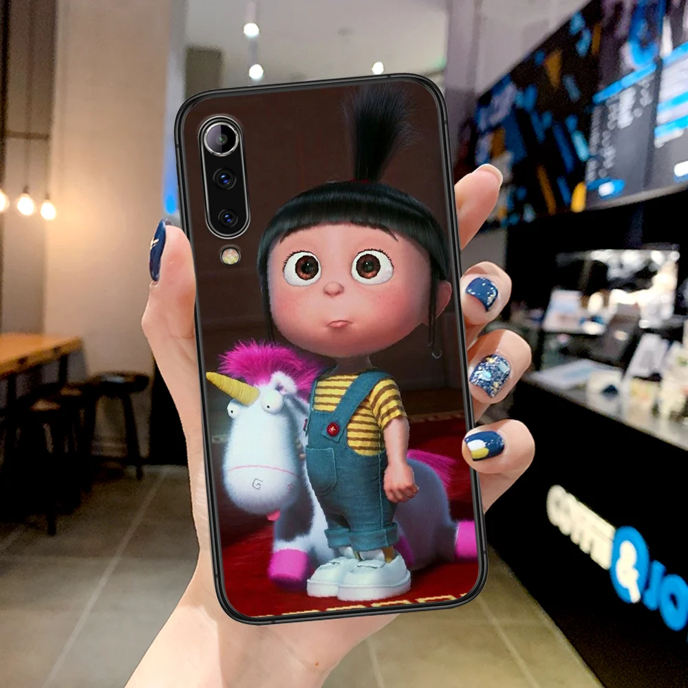 

Cartoon Agnes Despicable Me Phone Case For Xiaomi Mi Note 10 A3 9 MAX 3 A2 8 9 Lite Pro Ultra black Etui Tpu Back Luxury Cell