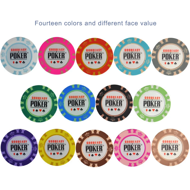 

Clay Poker Chips sets Black Jack Poker Crown Chips Texas Casino coins Playing Poker Club Game Accessories 25PCS/LOT