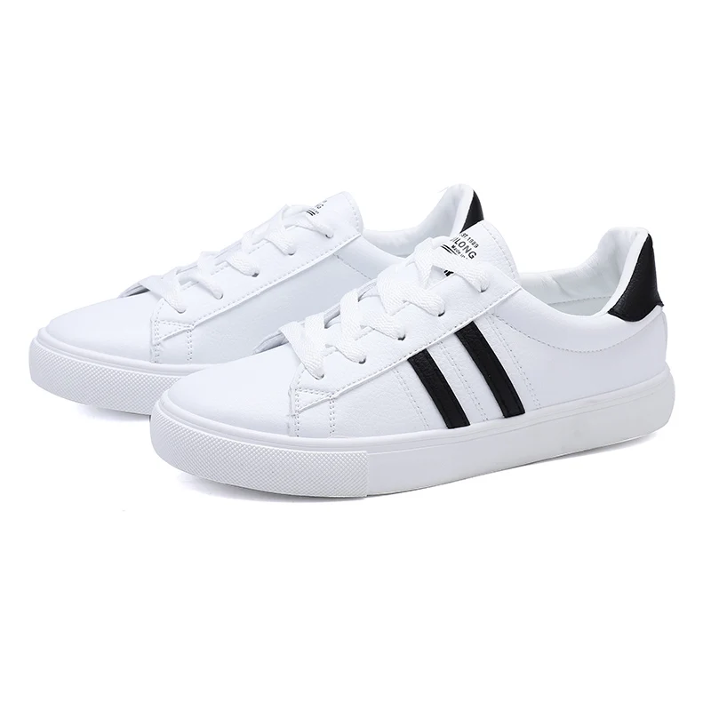 Женские кроссовки из микрофибры для прогулок и пеших белые теннисные Спортивные